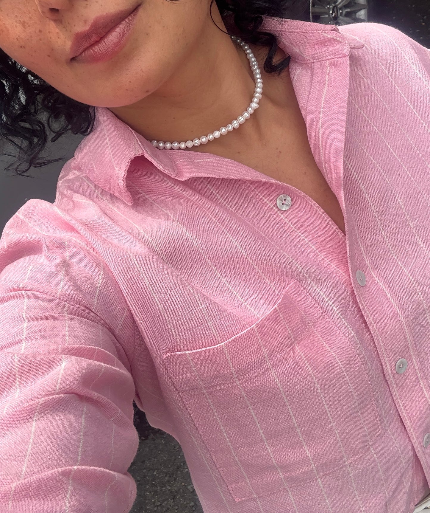 Collar perla de río