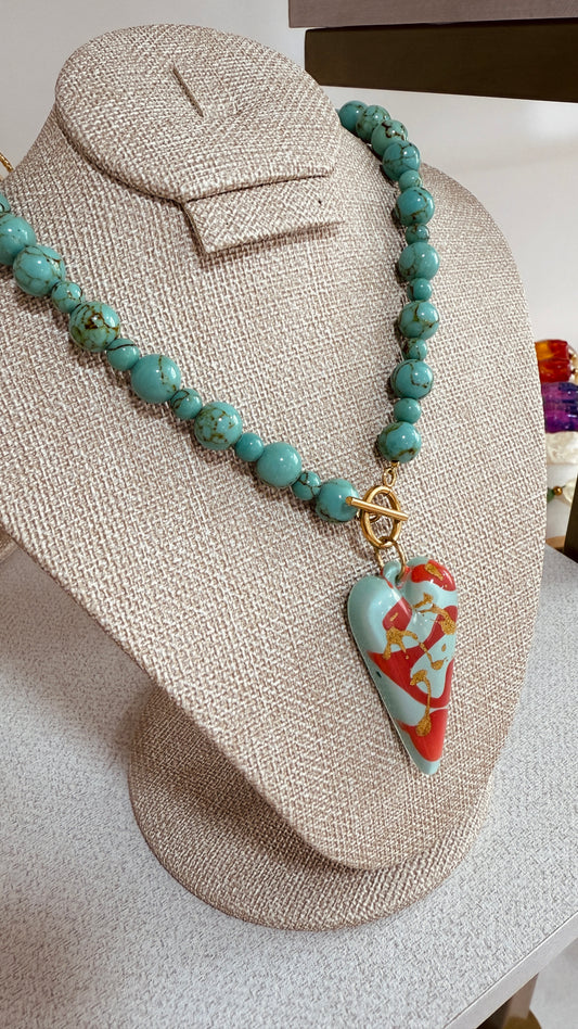 Collar turquesa
