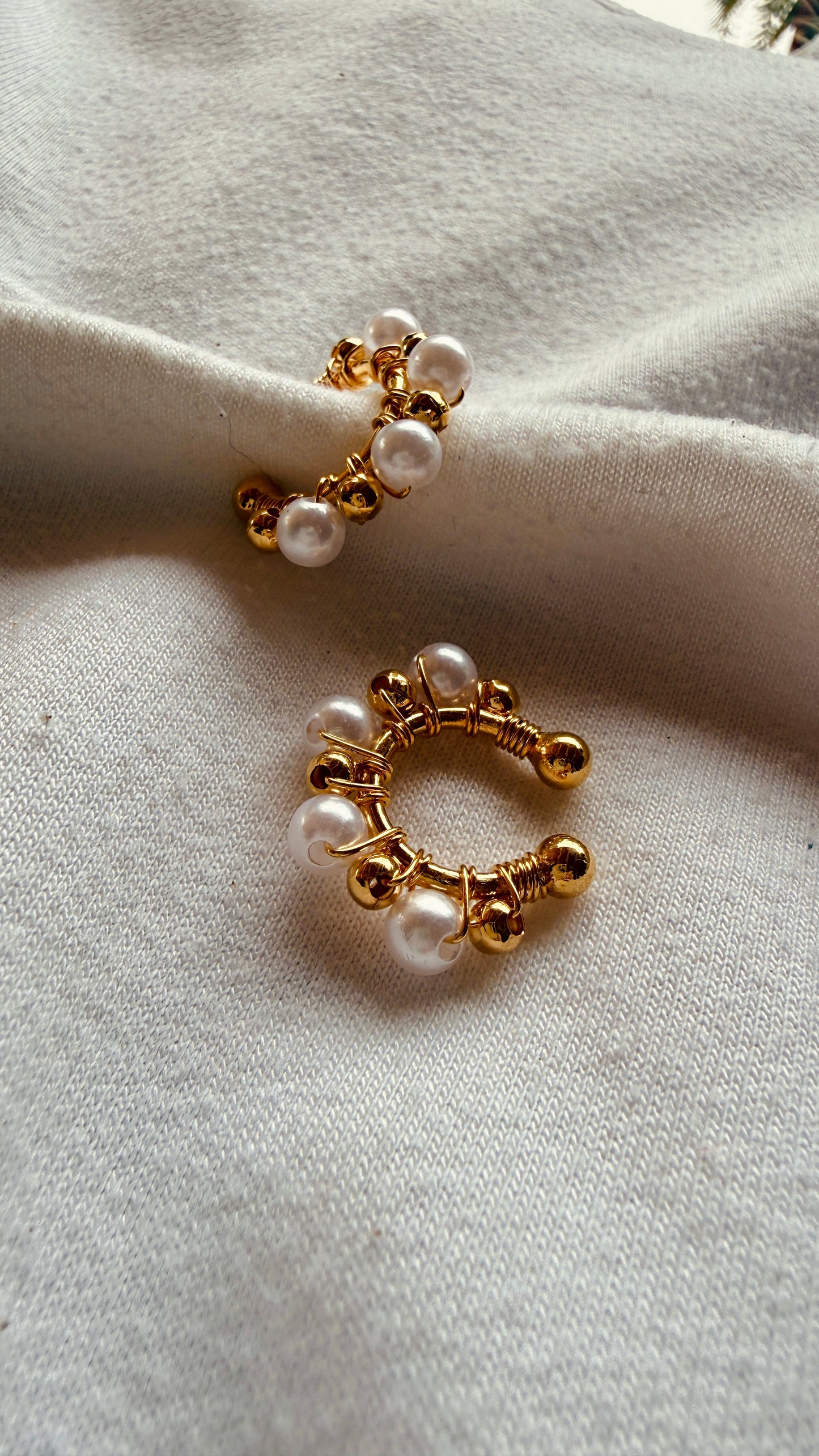 Earcuff perlas