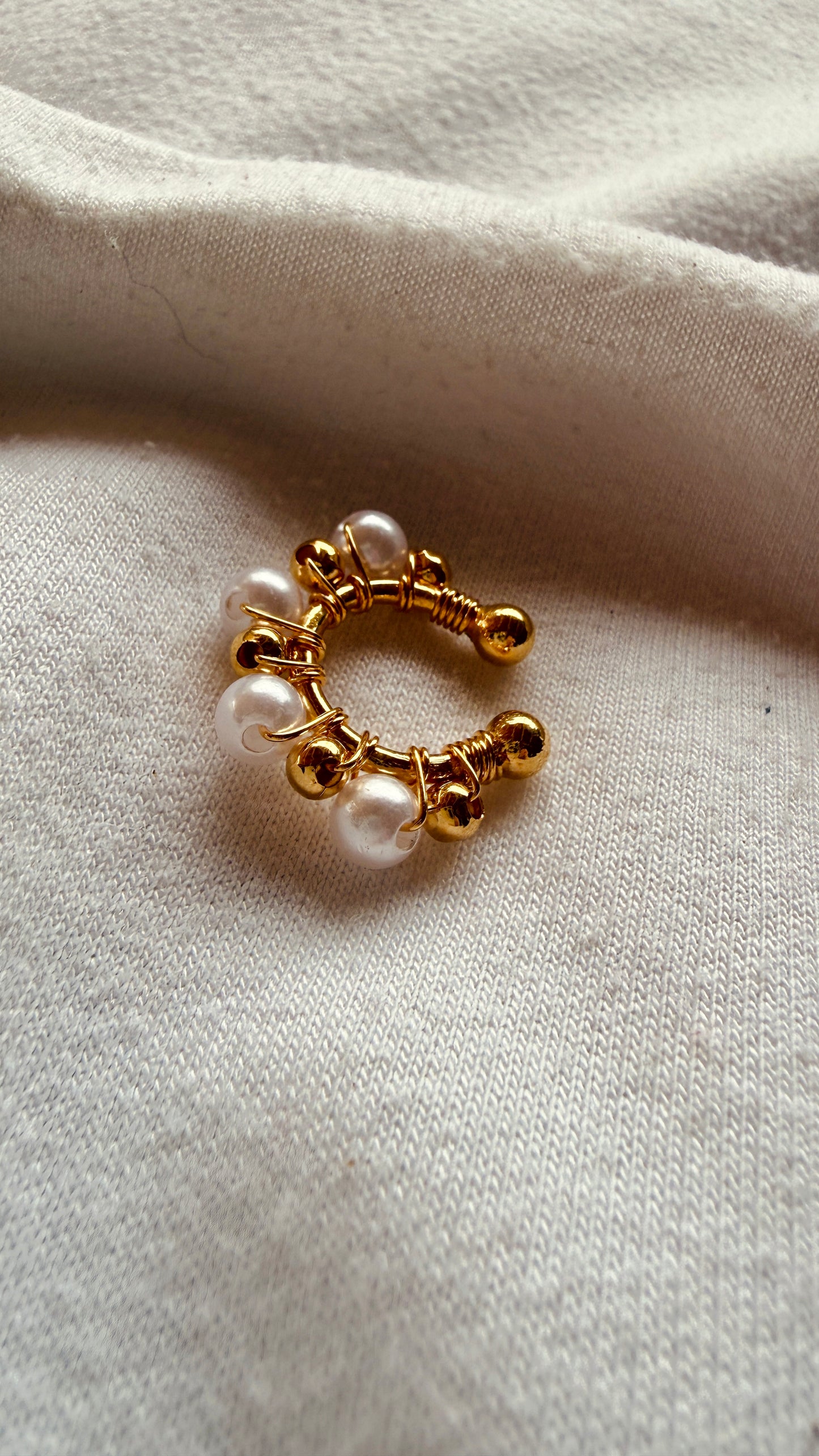 Earcuff perlas