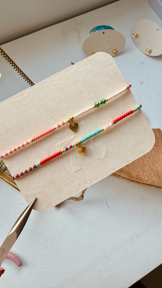 Pulseras dúo color