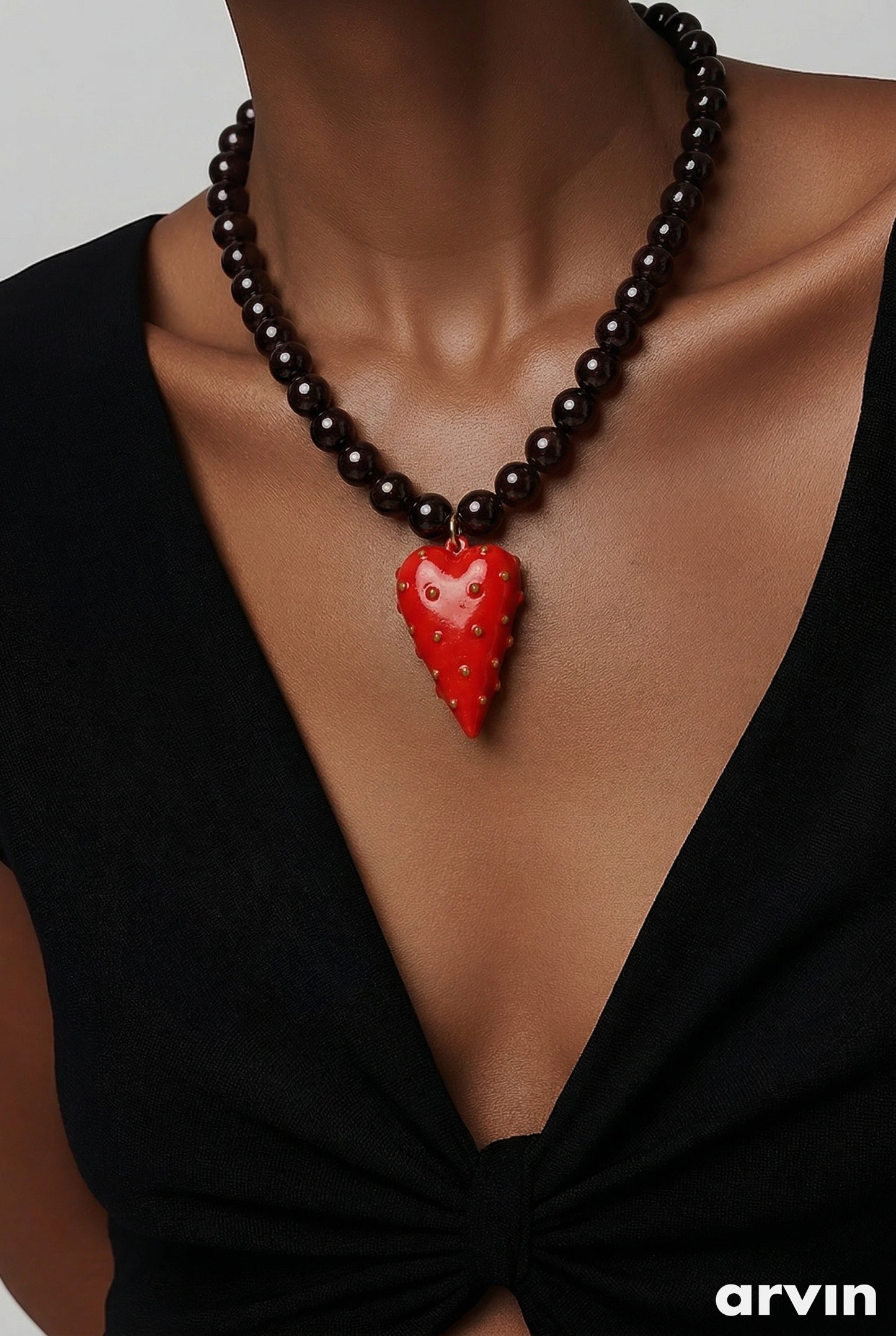 Collar cuarzo granate